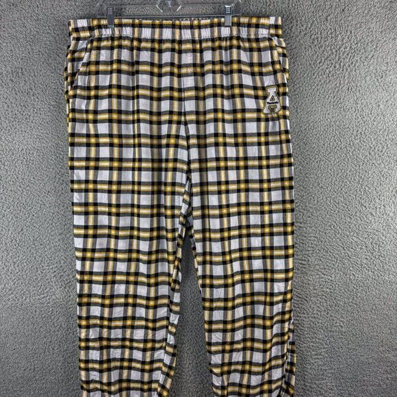 App State Mountaineers Fleece Sleep Pants‎ Mens 2XL PJ Pajama Appalachian Boone - Picture 1 of 14